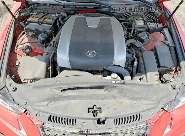 JTHCZ1D25K5016493 2019 LEXUS IS Red Widok wnętrza z tyłu