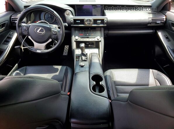 JTHCZ1D25K5016493 2019 LEXUS IS Red Widok deski rozdzielczej