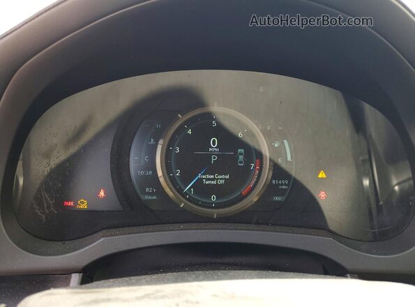 JTHCZ1D25K5016493 2019 LEXUS IS Red Widok zestawu wskaźników