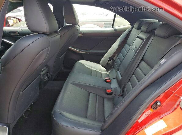 JTHCZ1D25K5016493 2019 LEXUS IS Red Widok tylnych siedzeń