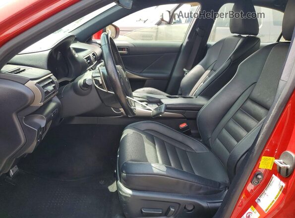 JTHCZ1D25K5016493 2019 LEXUS IS Red Widok wnętrza z przodu