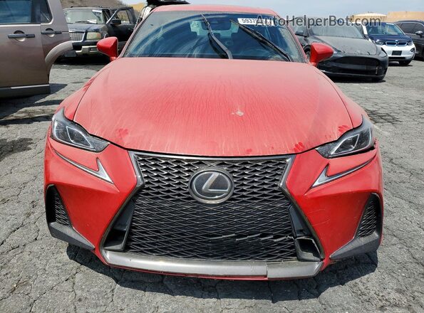 JTHCZ1D25K5016493 2019 LEXUS IS Red Widok z przodu