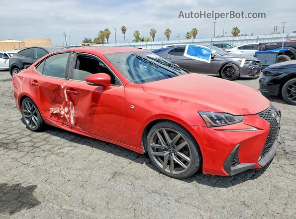JTHCZ1D25K5016493 2019 LEXUS IS Red Przód prawy