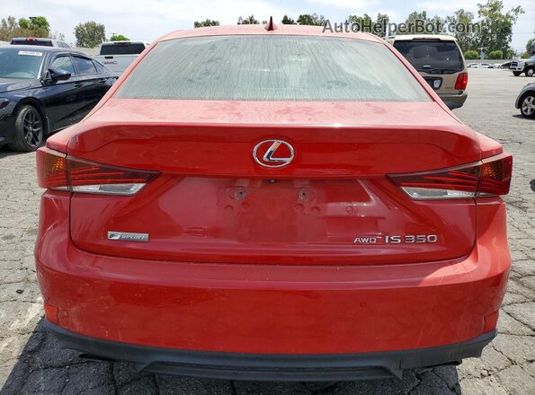 JTHCZ1D25K5016493 2019 LEXUS IS Red Widok z tyłu