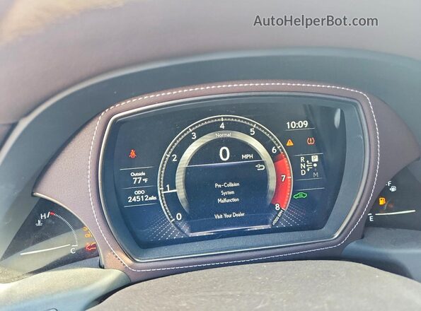 JTHD51FF5L5011313 2020 LEXUS LS Blue Սարքավորումների վահանակի տեսք