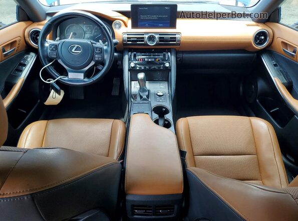 JTHDA1D2XN5119487 2022 LEXUS IS Blue Widok deski rozdzielczej