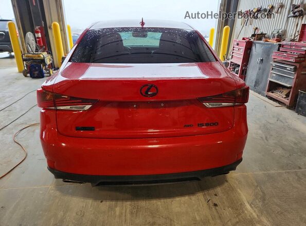 JTHG81F21L5041314 2020 LEXUS IS Red Widok z tyłu