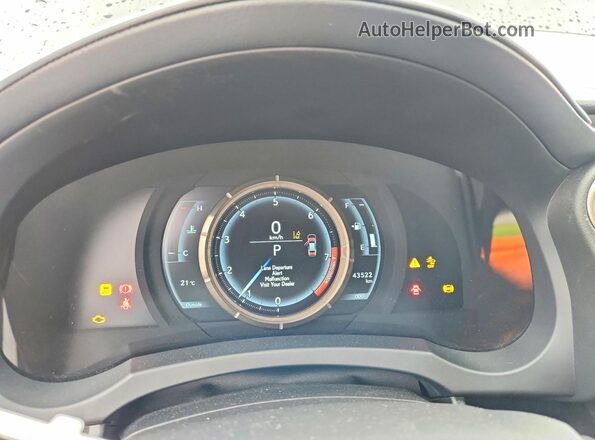 JTHG81F27L5042600 2020 LEXUS IS Черный Вид щитка приборов