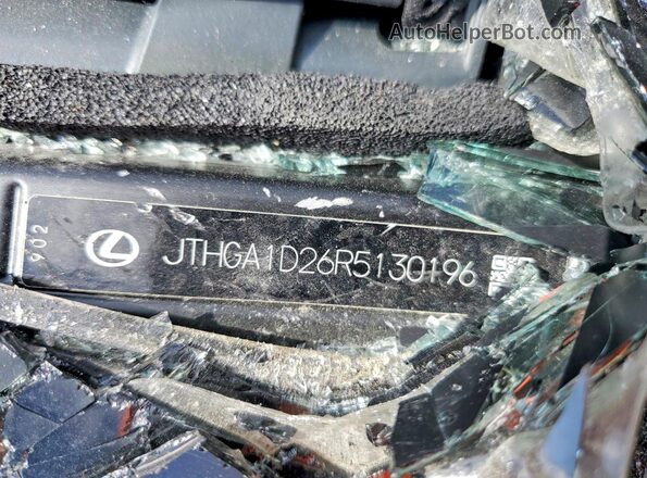 JTHGA1D26R5130196 2024 LEXUS IS Black Вид наклейки з VIN-кодом