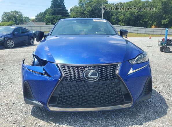 JTHGA1D28L5105212 2020 LEXUS IS Blue Widok z przodu