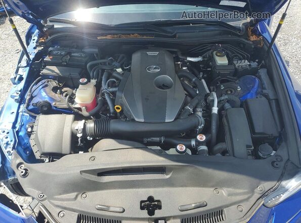 JTHGA1D28L5105212 2020 LEXUS IS Blue Widok wnętrza z tyłu