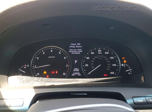 JTHGL5EF4G5056048 2016 LEXUS LS Black ხელსაწყოთა პანელის ხედი