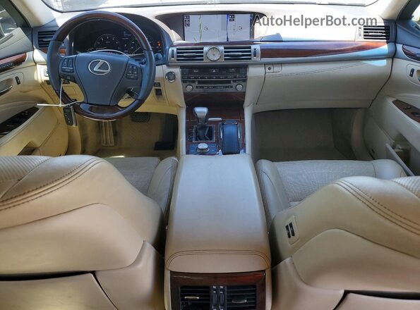 JTHGL5EF4G5056048 2016 LEXUS LS Black წინა პანელის ხედი