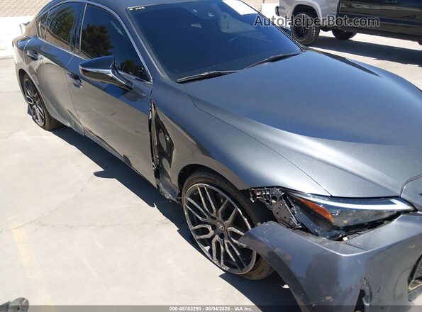 JTHGZ1B20M5046945 2021 LEXUS IS 350 Gray Widok z przodu