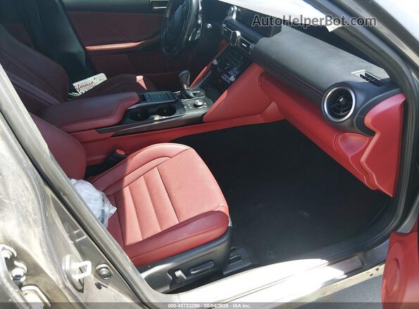 JTHGZ1B20M5046945 2021 LEXUS IS 350 Gray Widok wnętrza z przodu