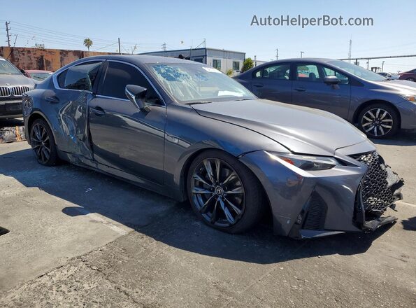 JTHGZ1B22M5038152 2021 LEXUS IS Gray Delantero derecho