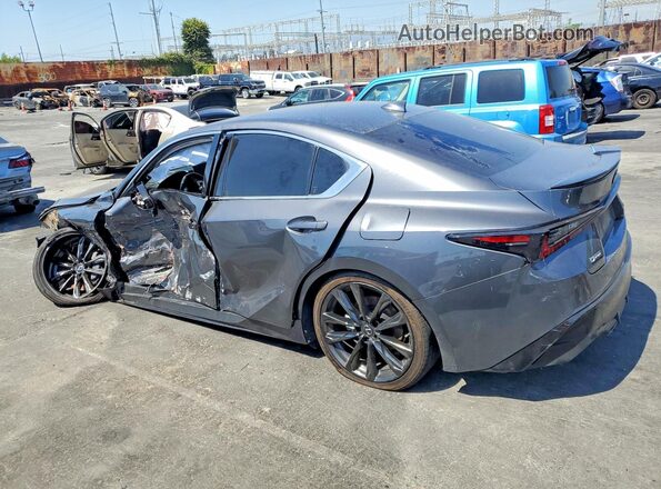 JTHGZ1B22M5038152 2021 LEXUS IS Gray Trasero izquierdo