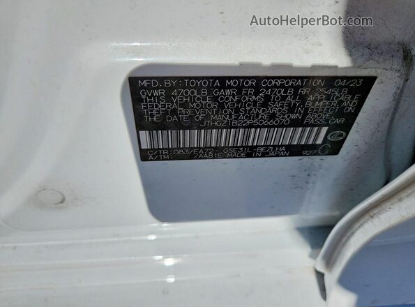JTHGZ1B22P5066070 2023 LEXUS IS White Вид підкапотного простору