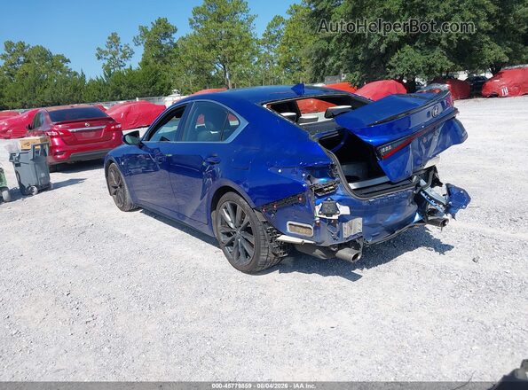 JTHGZ1B27N5057748 2022 LEXUS IS Blue Հետևի ձախ