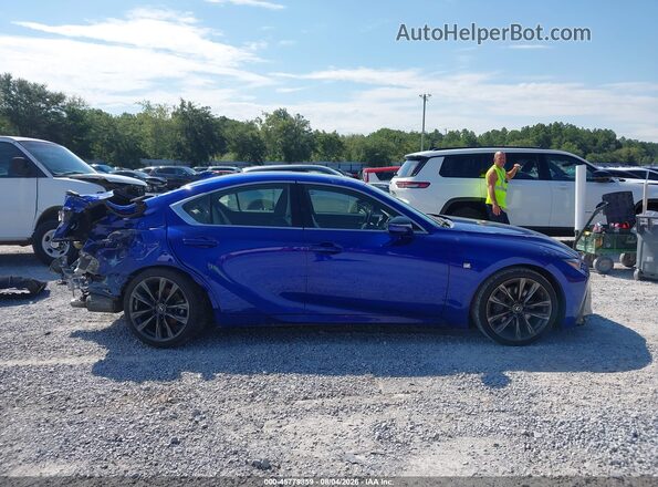 JTHGZ1B27N5057748 2022 LEXUS IS Blue Սալոնի 360 աստիճան տեսք