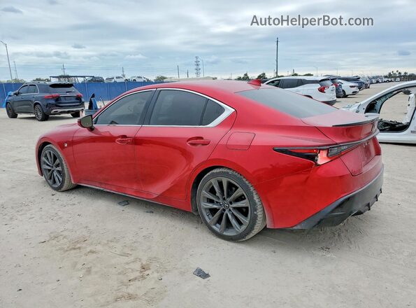 JTHGZ1B28N5054499 2022 LEXUS IS Красный Задняя левая четверть