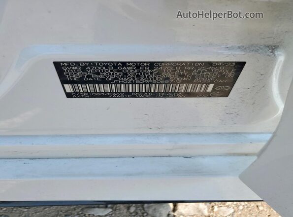 JTHGZ1B29P5065742 2023 LEXUS IS Белый Вид подкапотного пространства