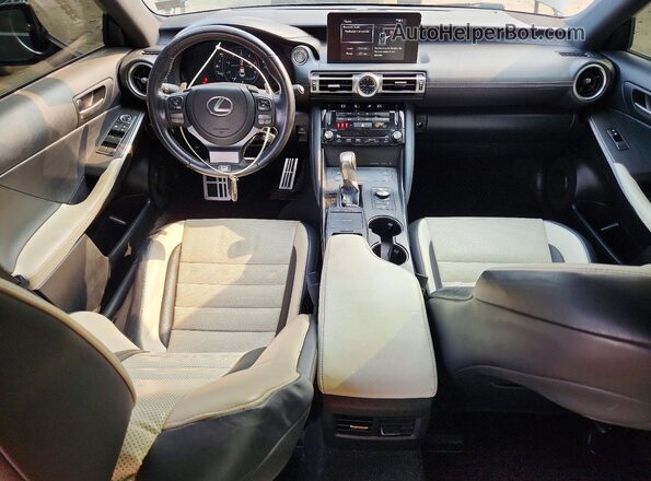 JTHGZ1E26M5020006 2021 LEXUS IS Black Առջևի վահանակի տեսք