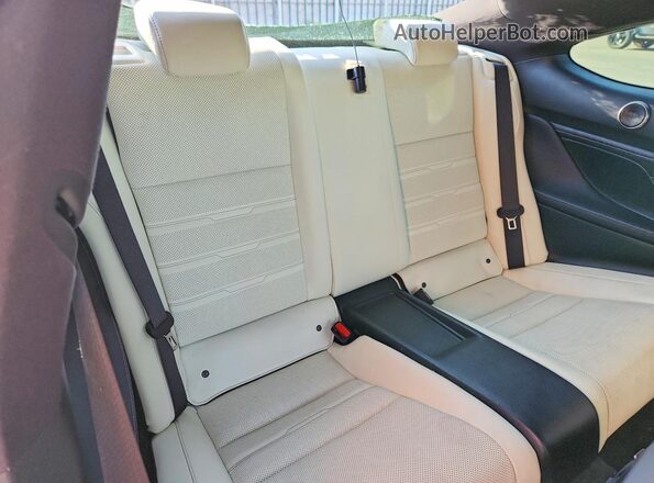 JTHGZ5BC4P5027190 2023 LEXUS RC White Vista de los asientos traseros