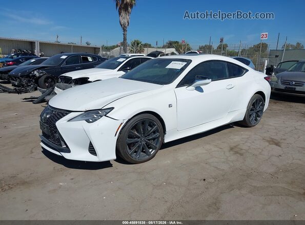 JTHGZ5BC9S5028425 2025 LEXUS RC 350 White Առջևի ձախ երեք քառորդ տեսարան
