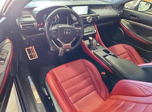 JTHGZ5DC0M5010606 2021 LEXUS RC Black Առջևի վահանակի տեսք
