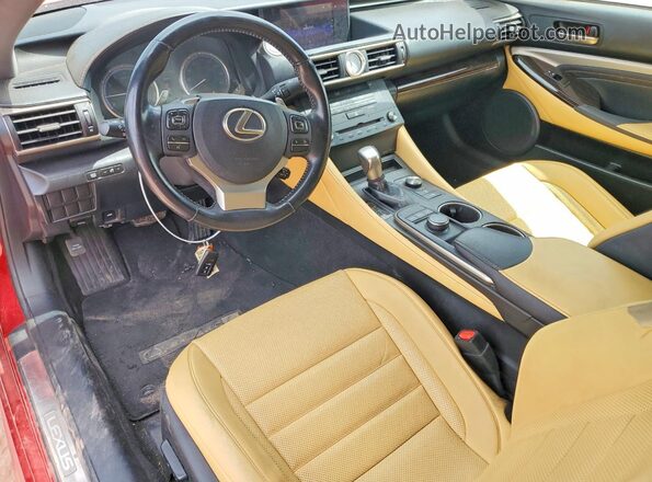 JTHHA5BC0G5003805 2016 LEXUS RC Red Widok deski rozdzielczej