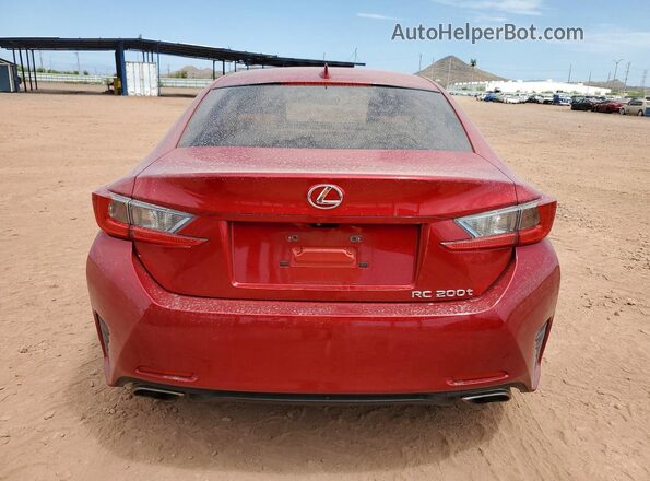 JTHHA5BC0G5003805 2016 LEXUS RC Red Widok z tyłu