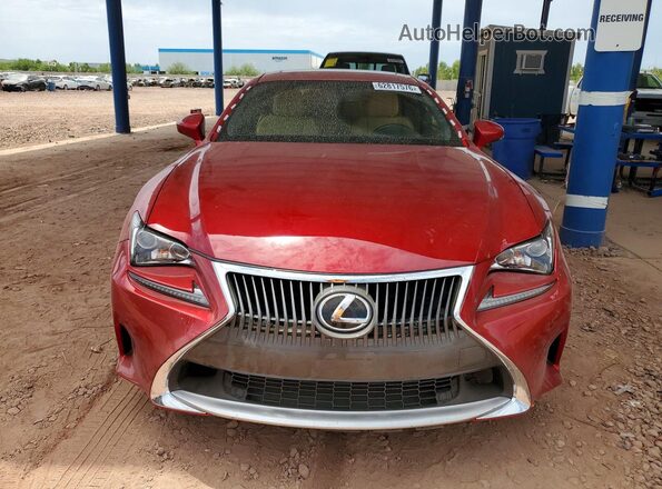 JTHHA5BC0G5003805 2016 LEXUS RC Red Widok z przodu