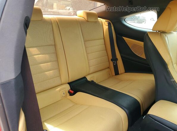 JTHHA5BC0G5003805 2016 LEXUS RC Red Widok tylnych siedzeń