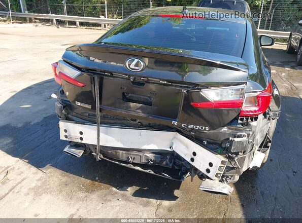 JTHHA5BC2H5005007 2017 LEXUS RC 200T Black Widok z przodu