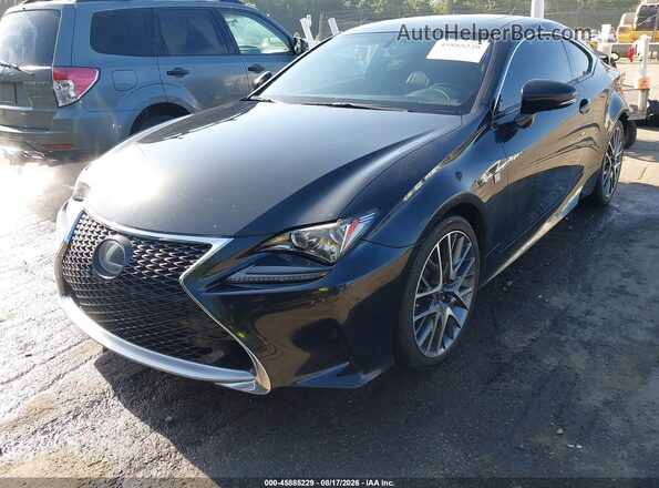 JTHHA5BC2H5005007 2017 LEXUS RC 200T Black Przód lewy