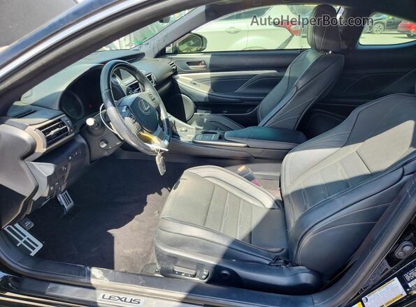 JTHHE5BC0H5017290 2017 LEXUS RC Black Вид салону спереду