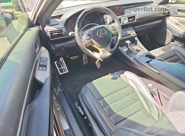 JTHHE5BC0H5017290 2017 LEXUS RC Black Вид панелі приладів