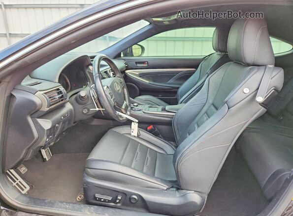 JTHHE5BC9G5012877 2016 LEXUS RC Черный Вид салона спереди