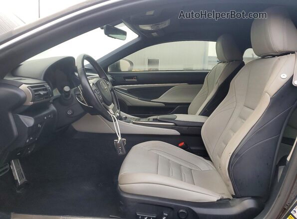 JTHHE5BC9G5013138 2016 LEXUS RC Black Vista interior delantera