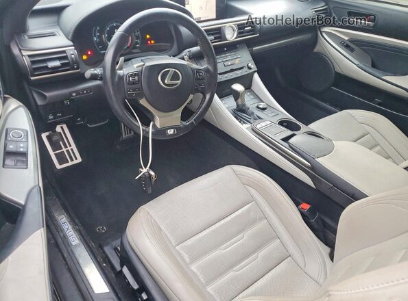JTHHE5BC9G5013138 2016 LEXUS RC Black Vista del salpicadero