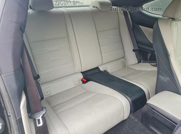 JTHHE5BC9G5013138 2016 LEXUS RC Black Vista de los asientos traseros