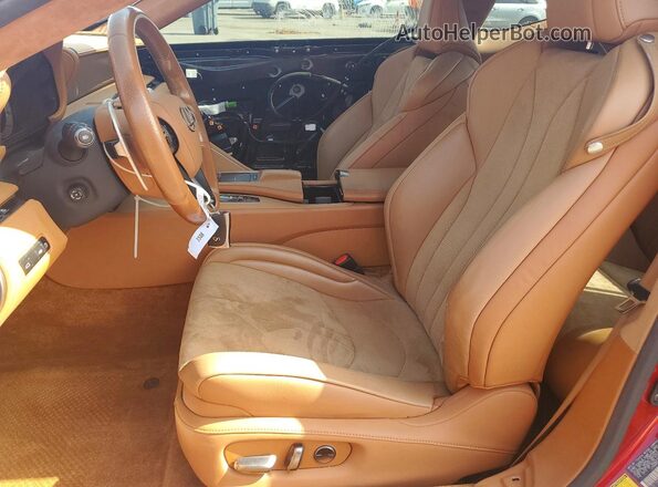 JTHHP5AY4JA004501 2018 LEXUS LC Red Widok wnętrza z przodu