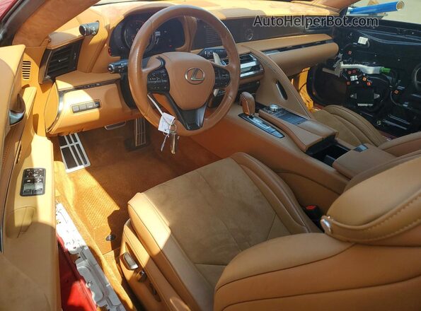 JTHHP5AY4JA004501 2018 LEXUS LC Red Widok deski rozdzielczej
