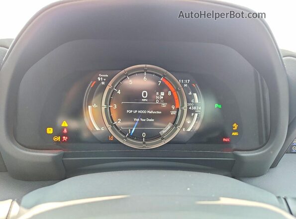 JTHHP5AY8KA006298 2019 LEXUS LC White Vista del cuadro de instrumentos