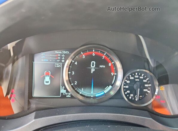 JTHHP5BC7K5007177 2019 LEXUS RC Gray Widok zestawu wskaźników