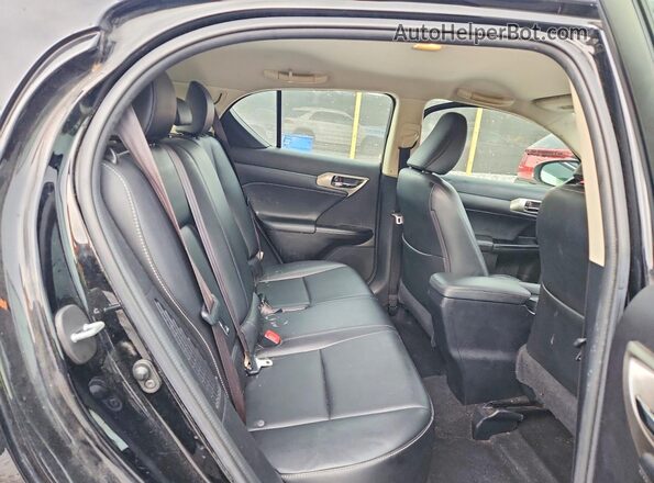 JTHKD5BH2G2252178 2016 LEXUS CT Black Вид задніх сидінь