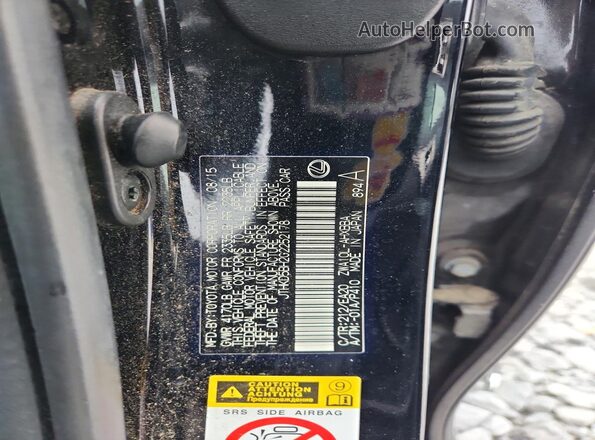 JTHKD5BH2G2252178 2016 LEXUS CT Black Вид підкапотного простору