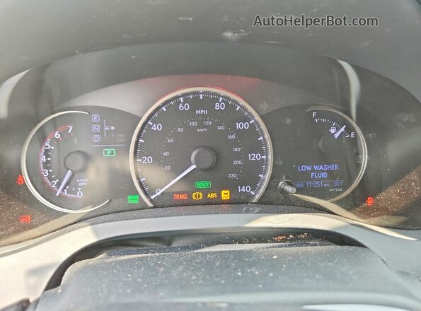 JTHKD5BH2G2266811 2016 LEXUS CT Черный Вид щитка приборов