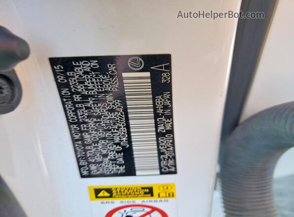 JTHKD5BH5G2254099 2016 LEXUS CT White Engine compartment view